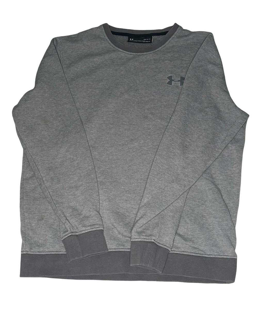 Under Armour Rival Fleece Crewneck Sweatshirt Gray Men's Large